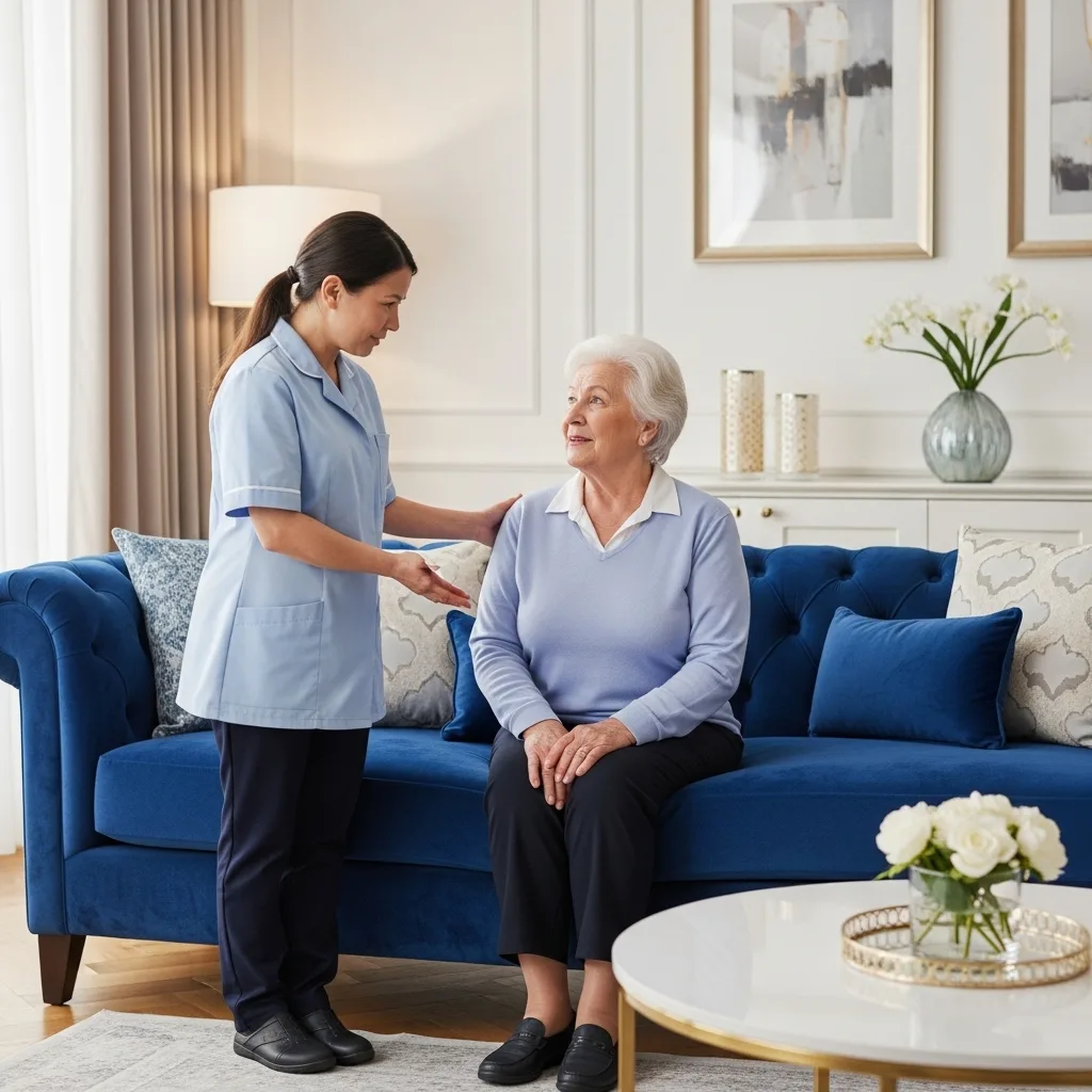 Caring for an aging parent with professional support