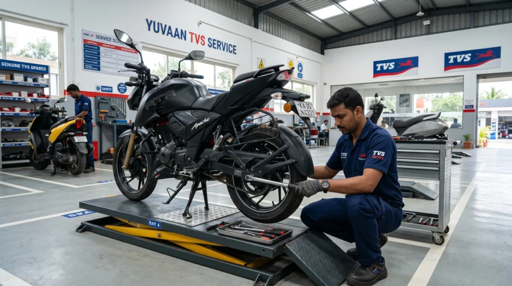 Yuvaan TVS Service Centre – Expert Technicians and Genuine Parts