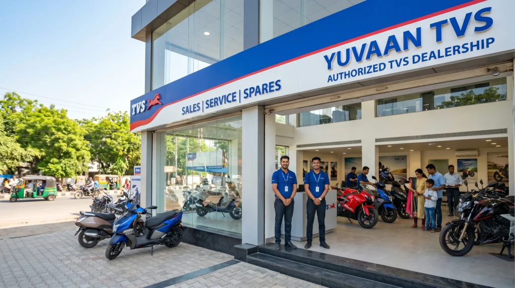 Yuvaan TVS Showroom – L B Nagar Hyderabad