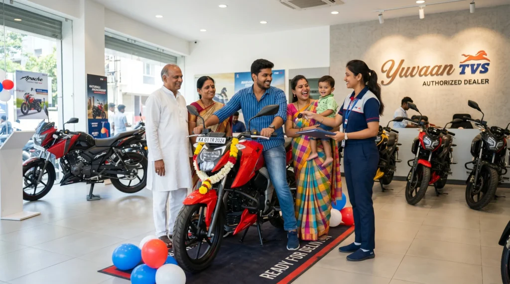 Real TVS Motorcycle Delivery Experience – Yuvaan TVS Rider Moments